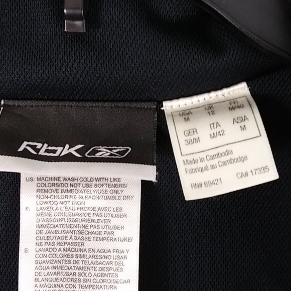 𝅺Reebox Breast Cancer Awareness Black Pink  Detail Long Sleeve Zip Up Jacket - Picture 6 of 10